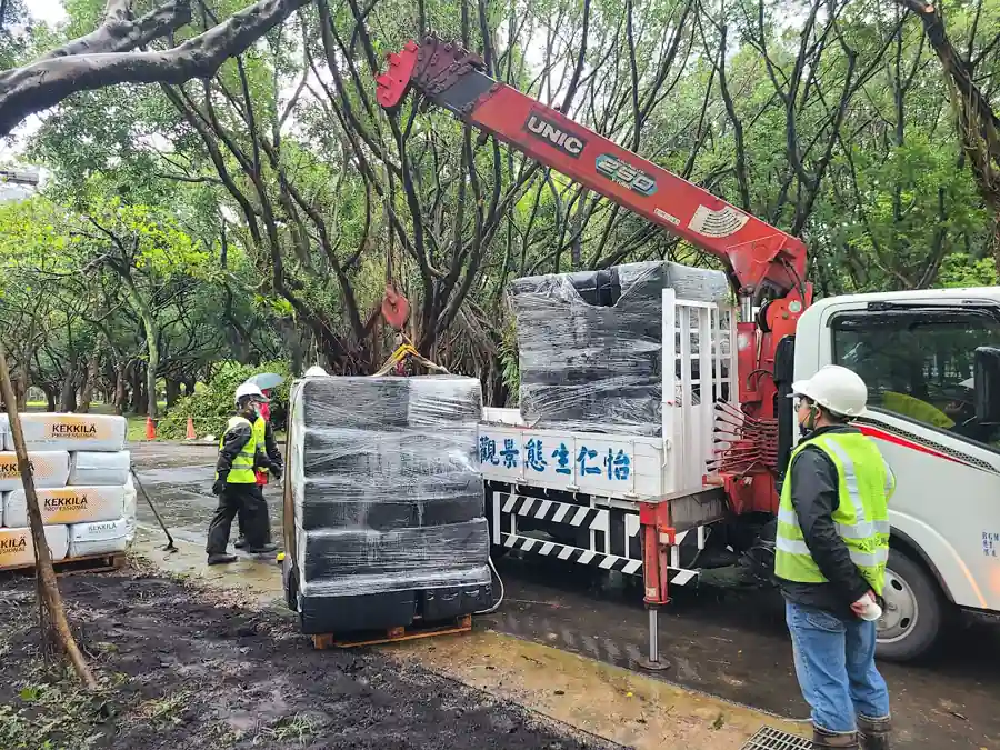 台北市樹木修剪施工現場・二月